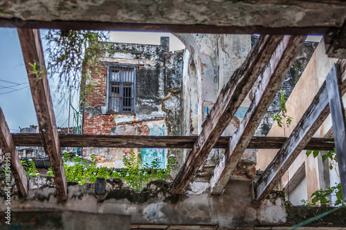 Photography The ruins of the beautiful city of Havana in Cuba