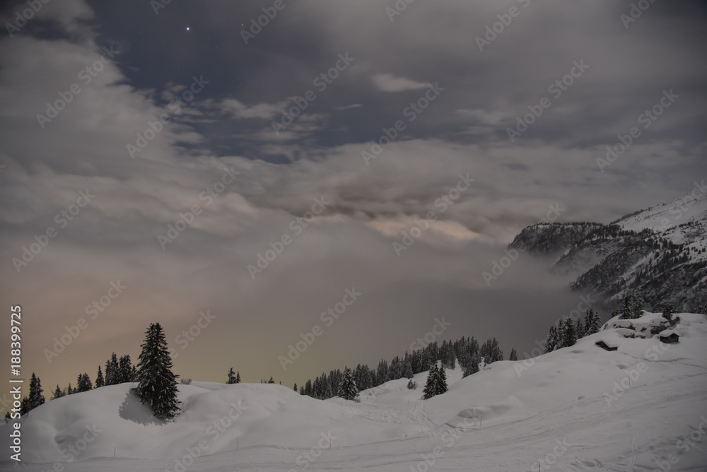 Winter in Belalp, Wallis (Switzerland)