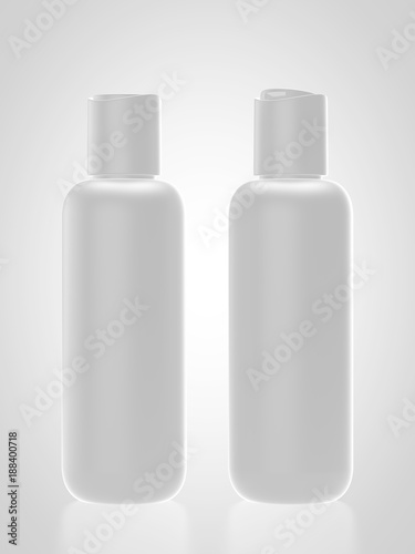 Kosmetikflaschen mit Kippkopfverschluss photo