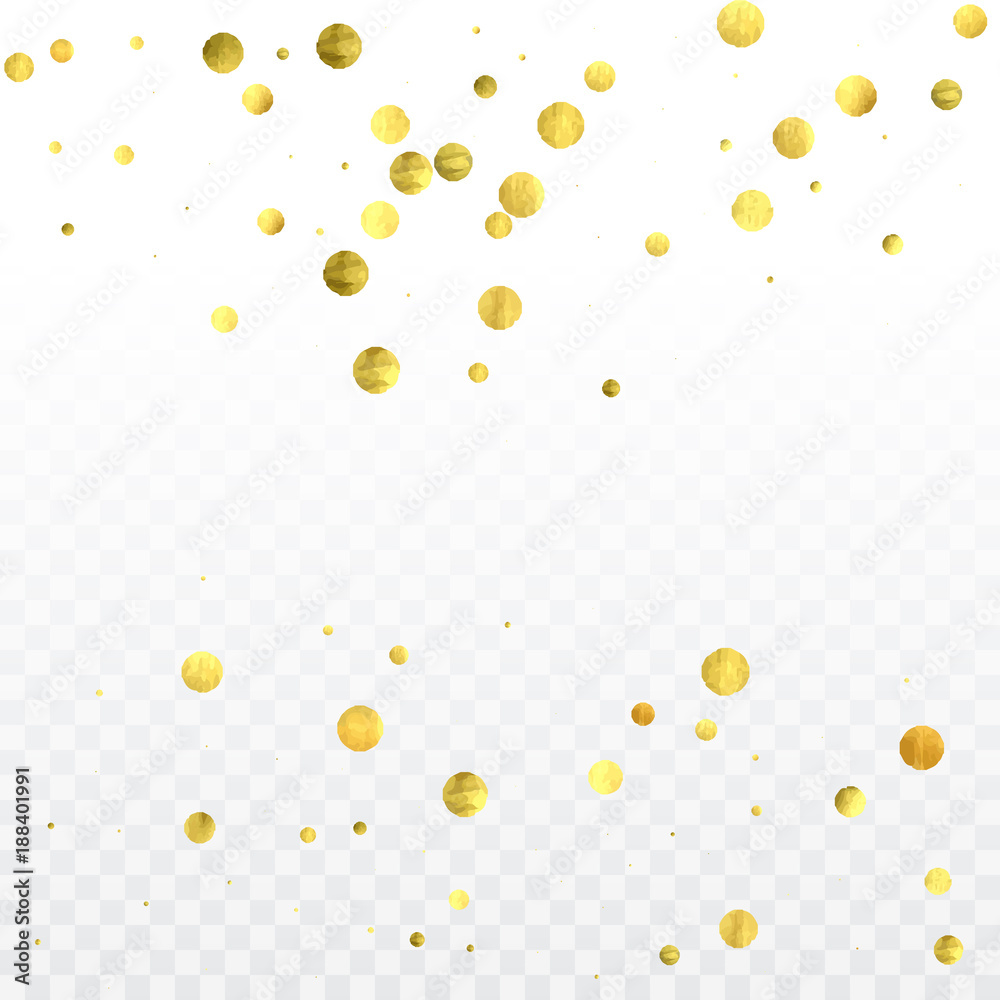 Gold confetti celebration. Gold confetti celebration.