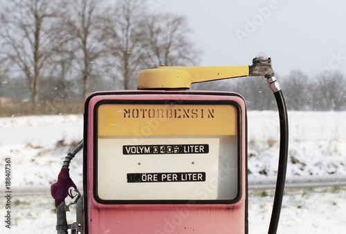 Old fuel dispenser photo