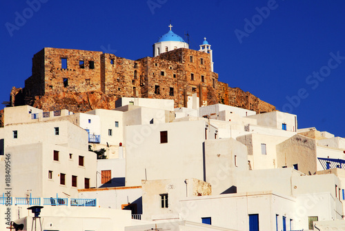 The castle of Astypalaia, Astypalaia island, Dodecanese islands, Greece photo