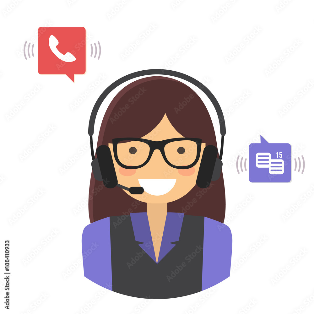 Customer support service concept. Customer support service concept.