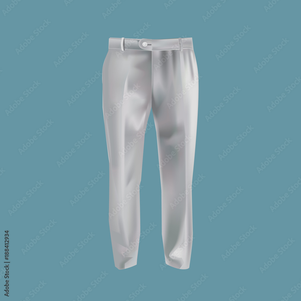 Mock-up of men's clothing, templates. Men's business pants, for working. Mock-up of men's clothing, templates. Men's business pants, for working.