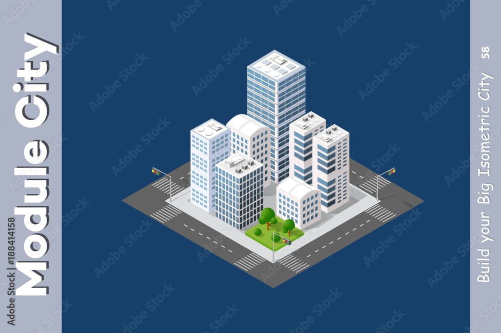 Urban Isometric skyscraper Urban Isometric skyscraper