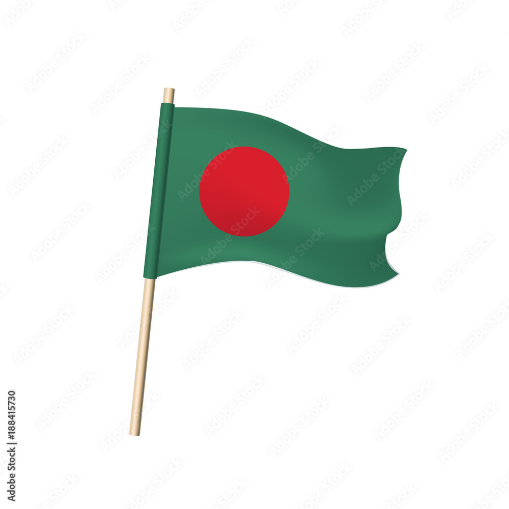 Bangladesh flag. Red circle on green background Stock Vector | Adobe Stock