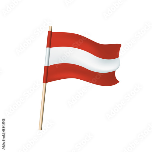 Austria flag (red and white stripes)