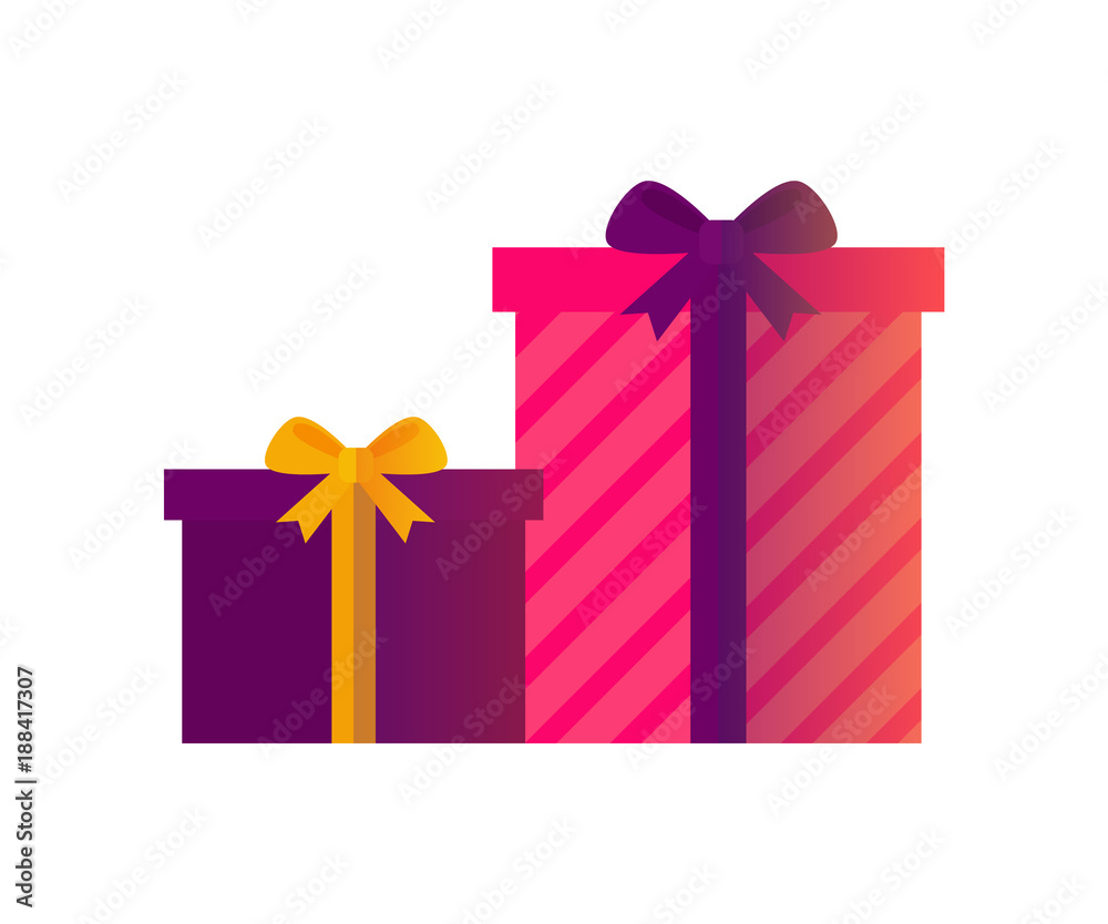 Present and Christmas Elegance Vector Illustration Present and Christmas Elegance Vector Illustration