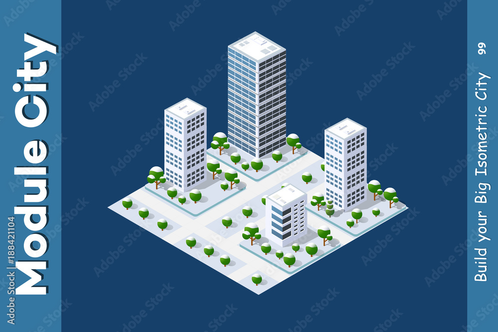 Town district of the city Town district of the city