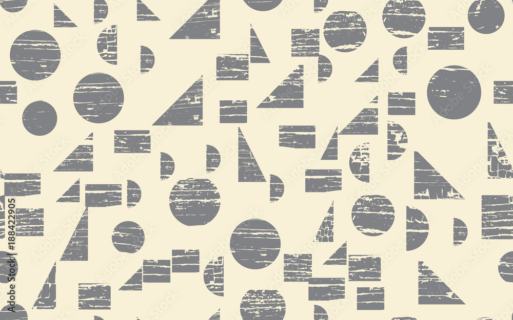 Seamless Background of Textured Geometric Elements