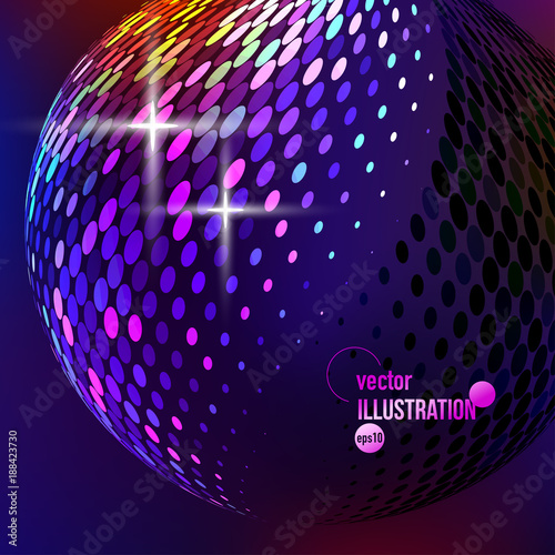 Vector abstract background with circles