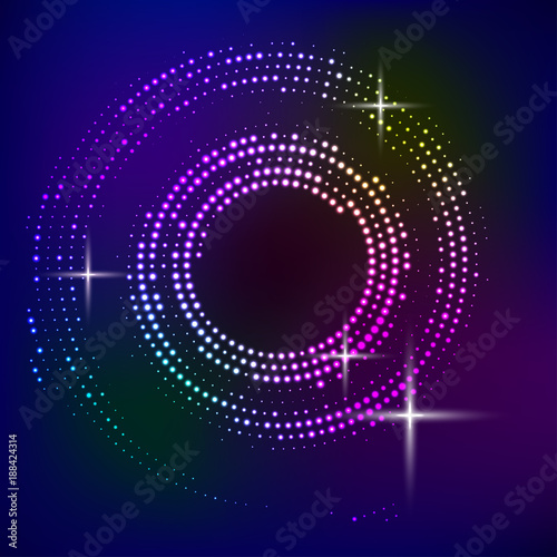 Vector abstract background with circles