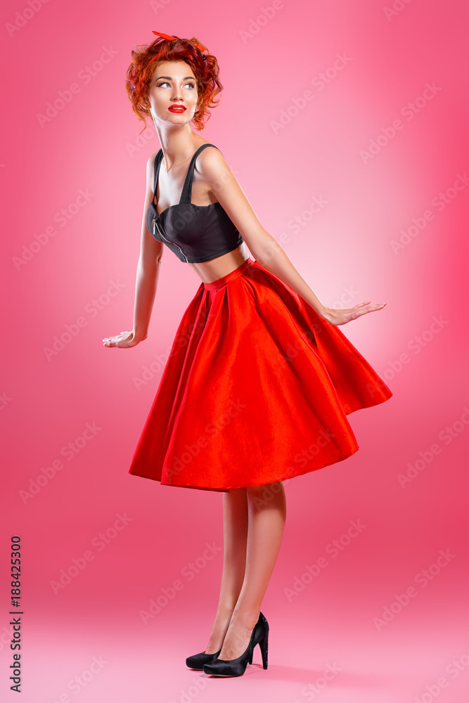 woman in rad skirt woman in rad skirt
