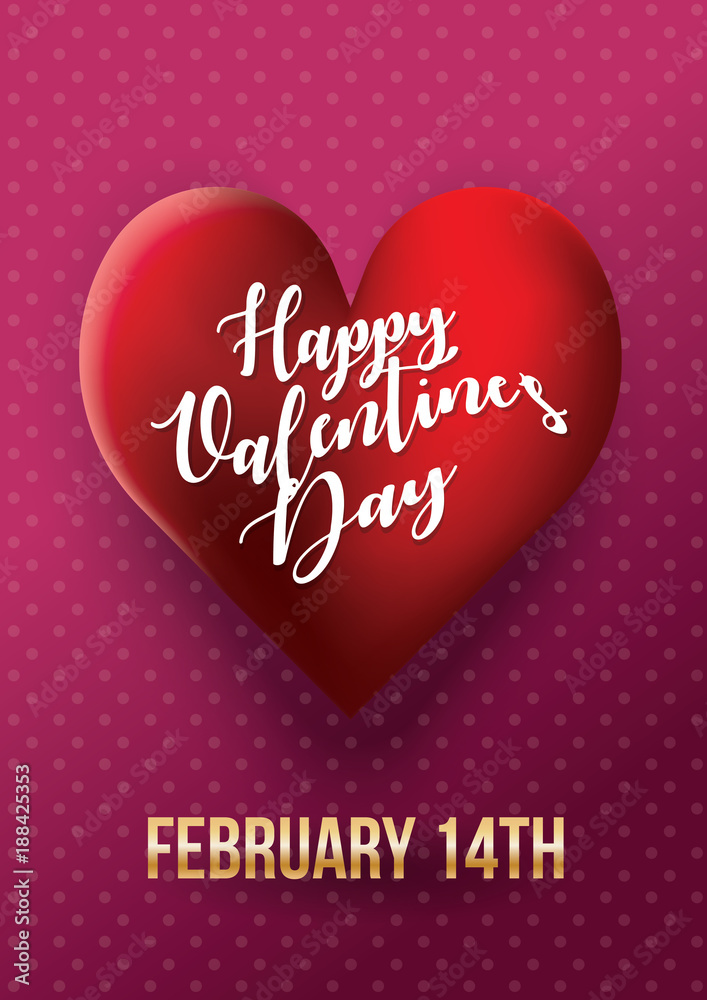 Valentines day card with heart. Vector illustration. Valentines day card with heart. Vector illustration.