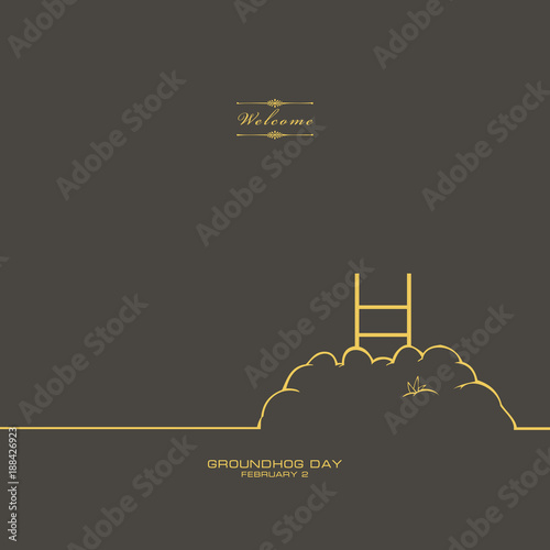 Poster for holiday Groundhog Day