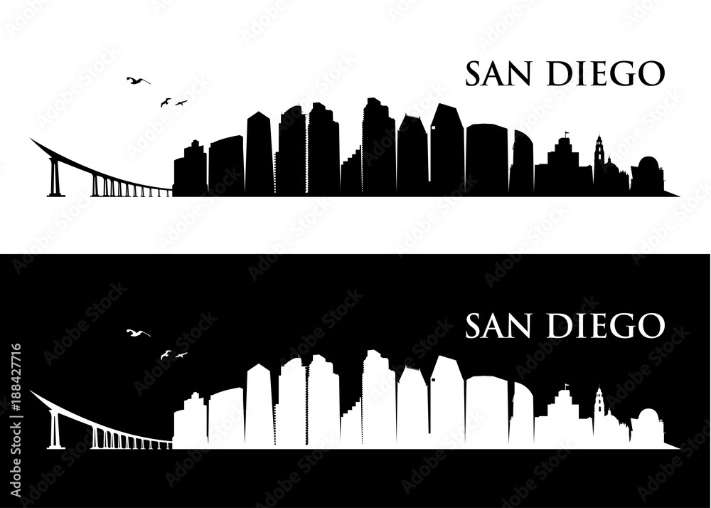 Fototapeta premium San Diego skyline