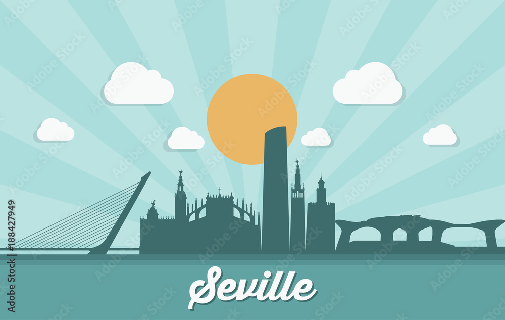Seville skyline - Spain