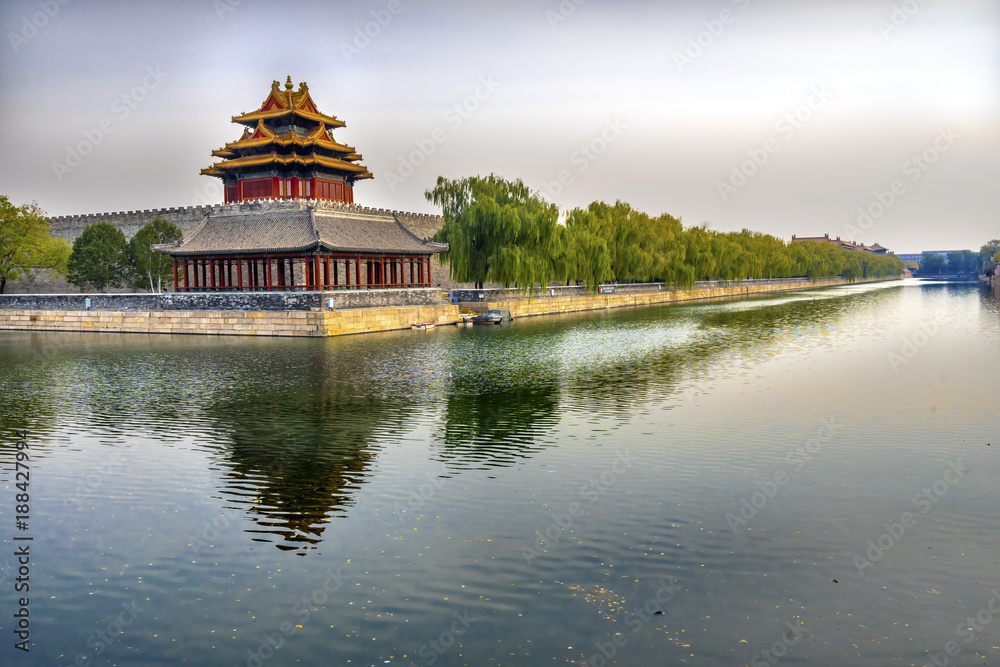 Arrow Watch Tower Gugong Forbidden City Palace Beijing China