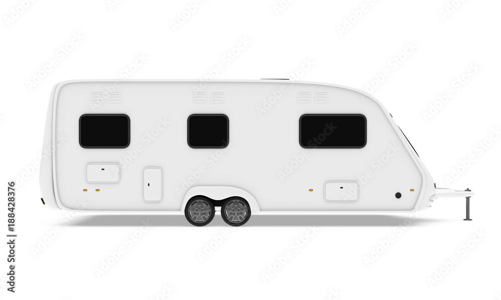 Camper Trailer Isolated