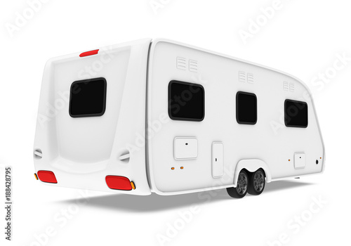 Camper Trailer Isolated