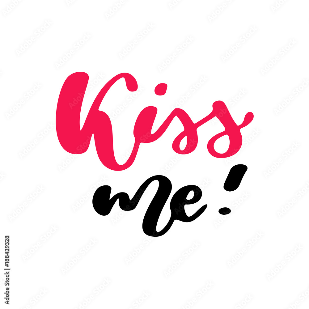 Valentine s Day vector lettering . Isolated handwriting calligra Valentine s Day vector lettering . Isolated handwriting calligra