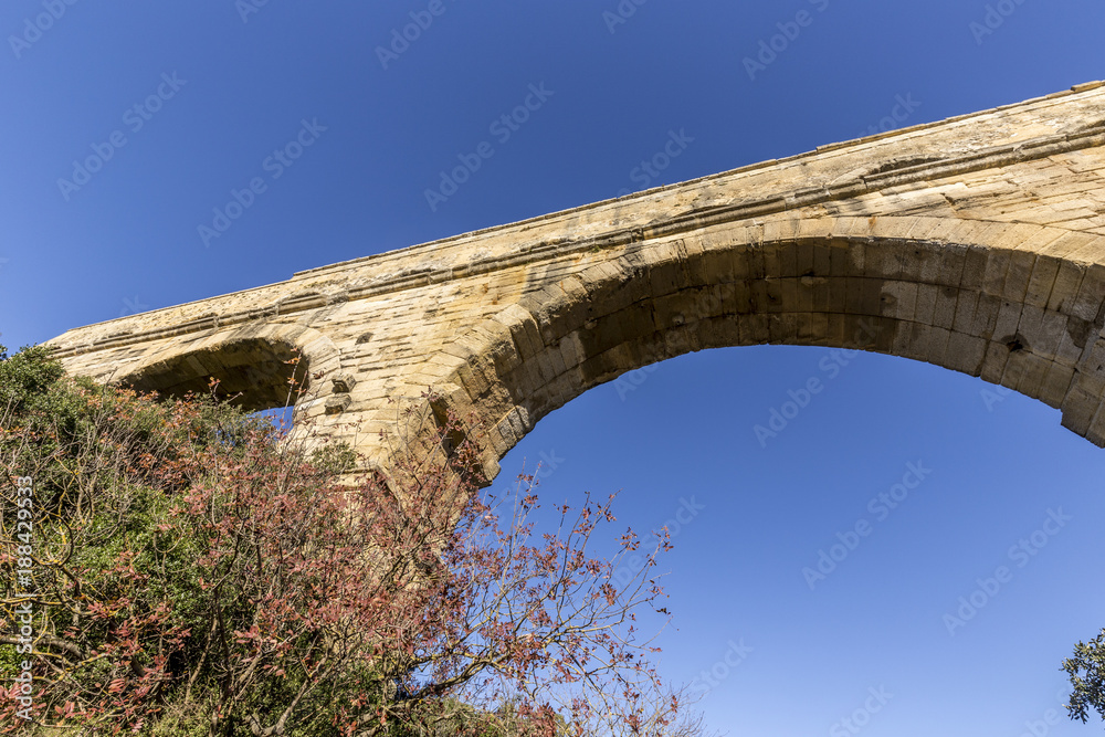 Pont du Gard is an old Roman aqueduct near Nimes