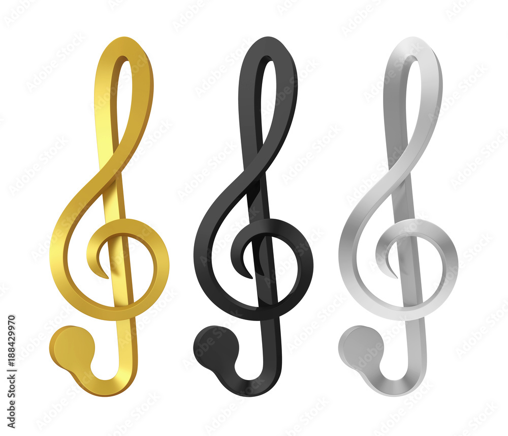 Music Notes Isolated Music Notes Isolated