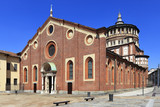 Italy, Lombardy, Milan - 2012/07/08: Italy - Lombardy - Milan - the Santa Maria delle Grazie church with the Last supper fresco by Leonardo da Vinci