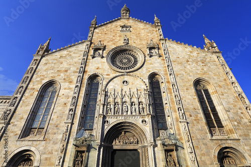 Italy, Lombardy, Milan - 2012/07/08: Italy - Lombardy - Como - Como cathedral church of the Assumption of the Virgin Mary