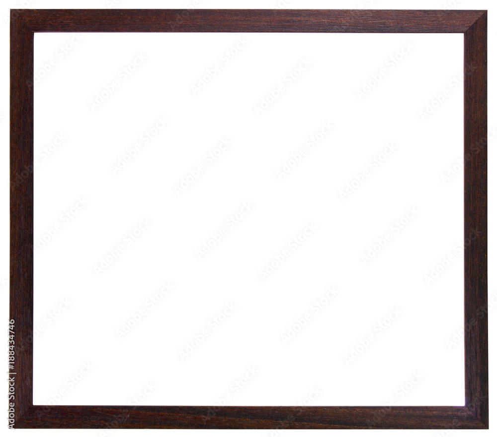 Empty picture frame, dark wood stained finish Empty picture frame, dark wood stained finish