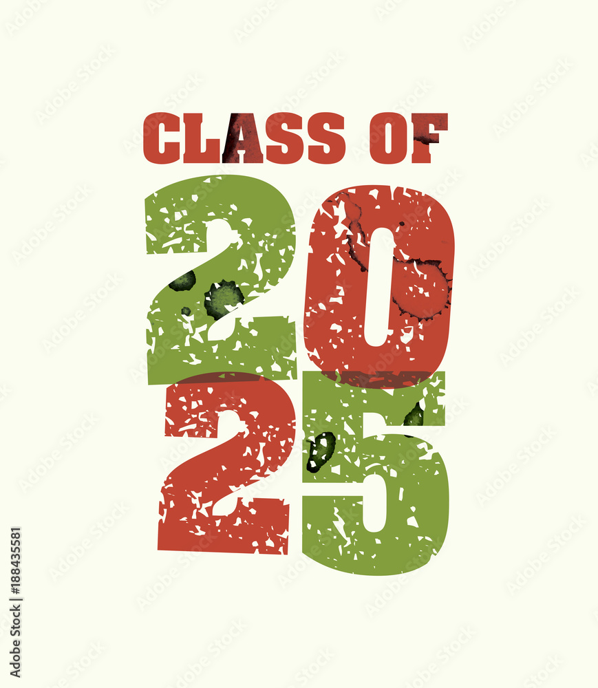 Class of 2025 Concept Stamped Word Art Illustration Stock Vector Adobe Stock