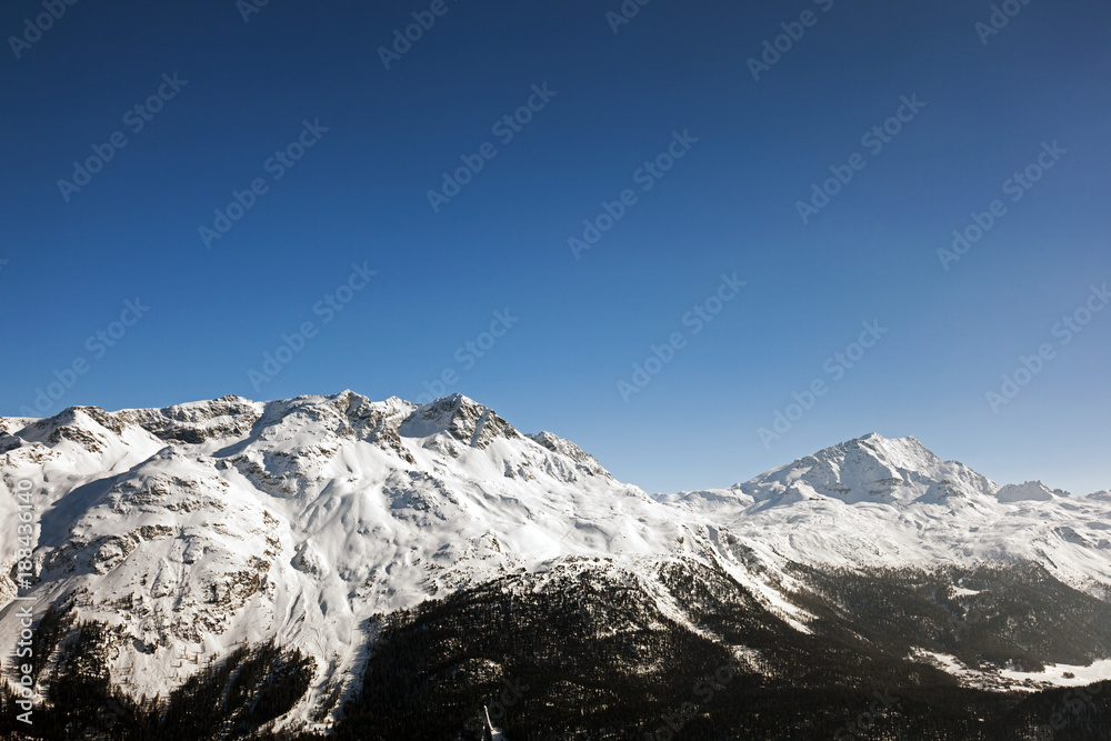 A view of beautiful snow covered mountains in the alps switzerland A view of beautiful snow covered mountains in the alps switzerland