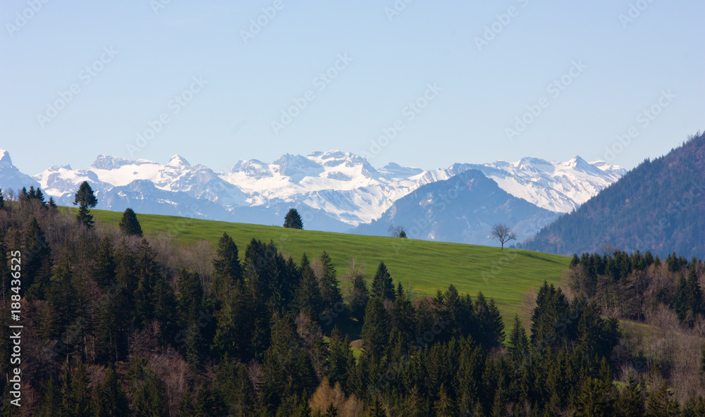 Swiss Alps Scenery