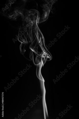  smoke on a black background