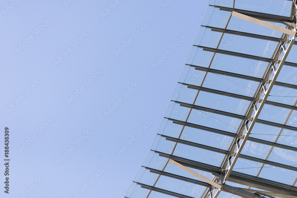 Modern architecture: roof construction.