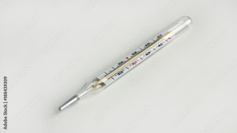 Medical thermometer on white background Medical thermometer on white background