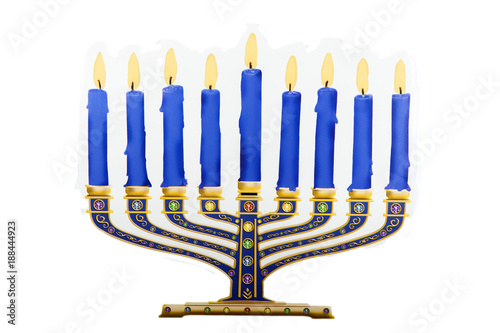A Hanukkah Menorah for the Jewish Holiday