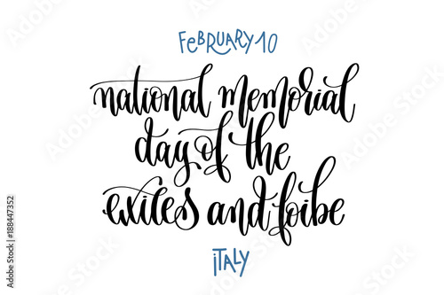 february 10 - national memorial day of the exiles and foibe