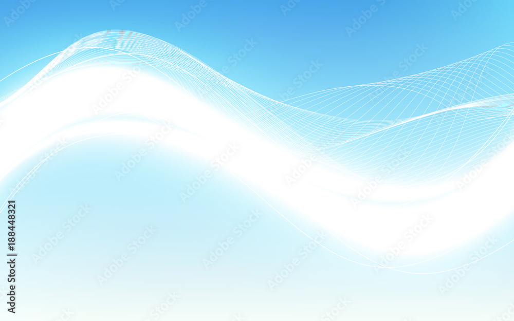Abstract white waves - data stream concept. Vector illustration Abstract white waves - data stream concept. Vector illustration