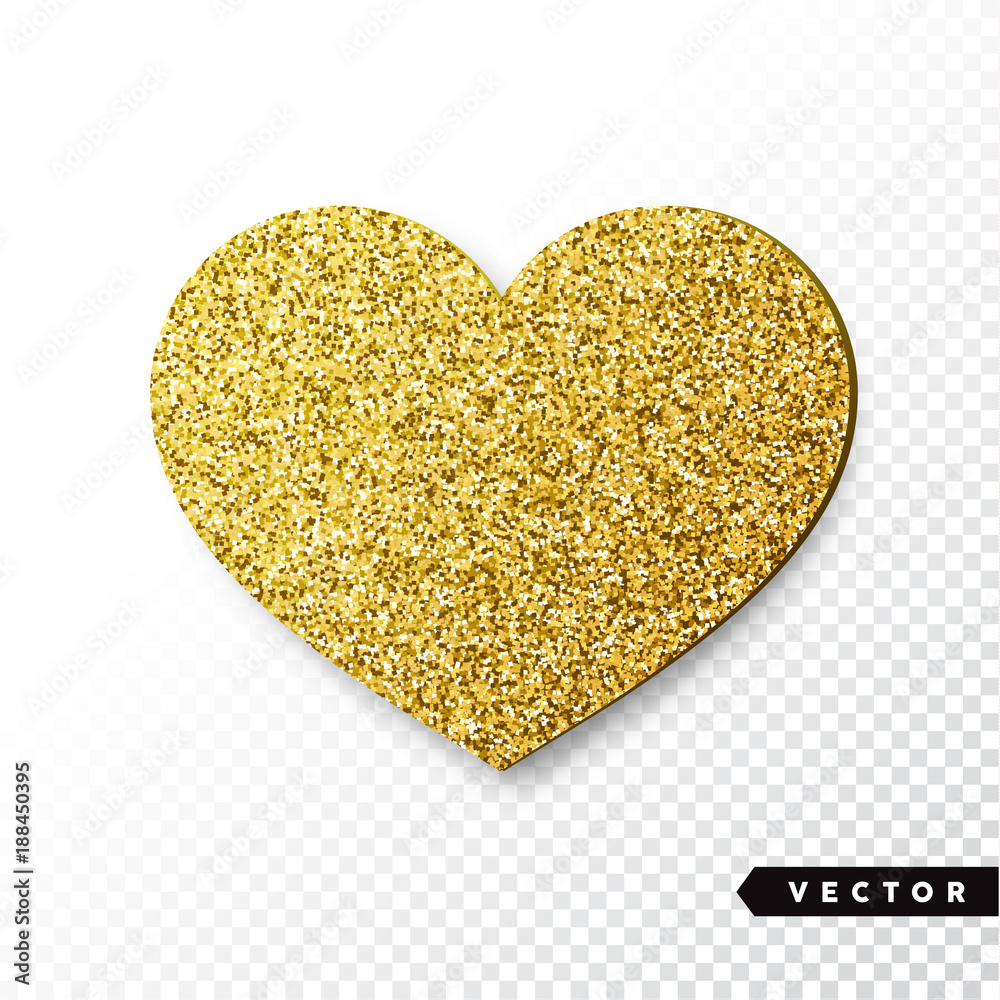 Vector gold sparkles heart. Valentines Day Vector Sparkles and Glitters. Holiday Design. Vector gold sparkles heart. Valentines Day Vector Sparkles and Glitters. Holiday Design.