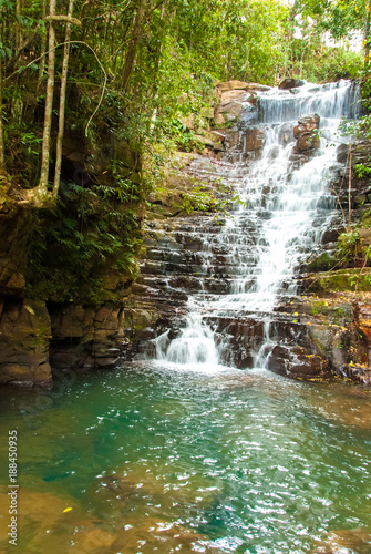 Fototapeta Naklejka Na Ścianę i Meble -  Urue Waterfall, La Gran Sabana, Venezuela