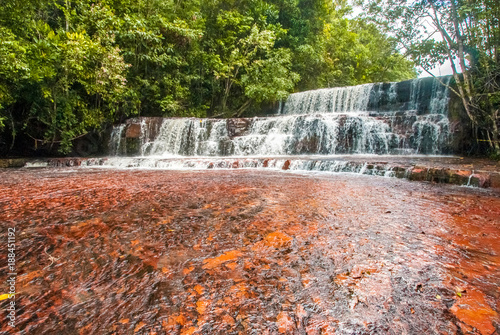 Quebrada de Jaspe,  Waterfall Jaspe in La Gran Sabana, Venezuela photo