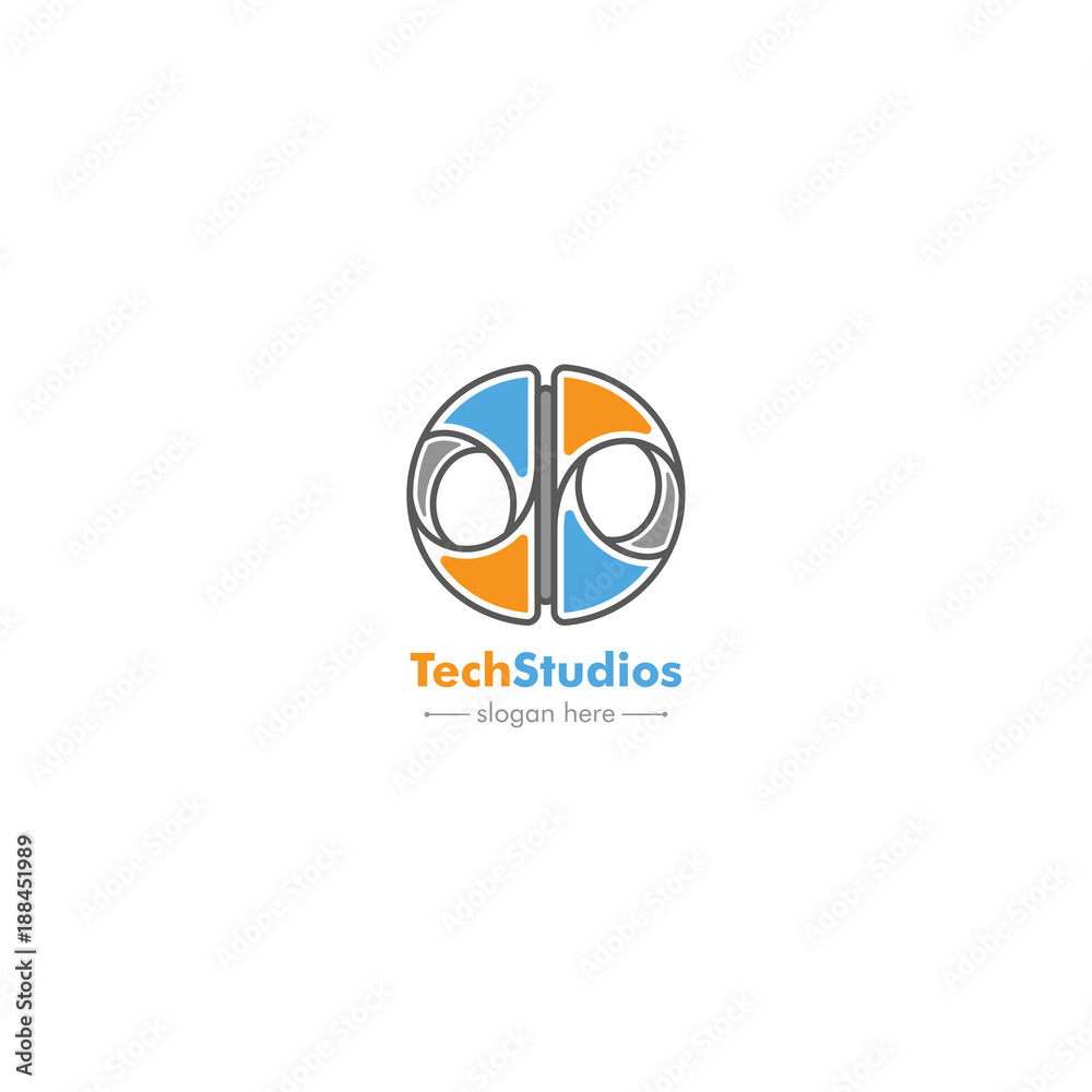 Tech Logo Stock Vector