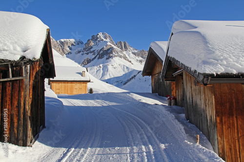 inverno a Fuciade; Sasso Valfredda, Dolomiti di Fassa