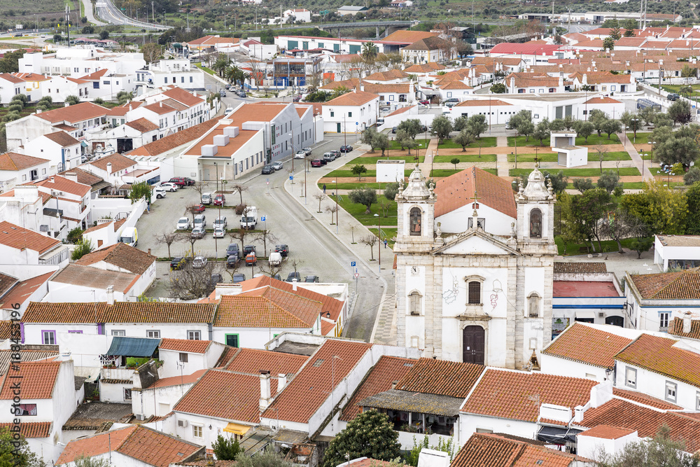 a view over Portel town, district of Evora, Portugal