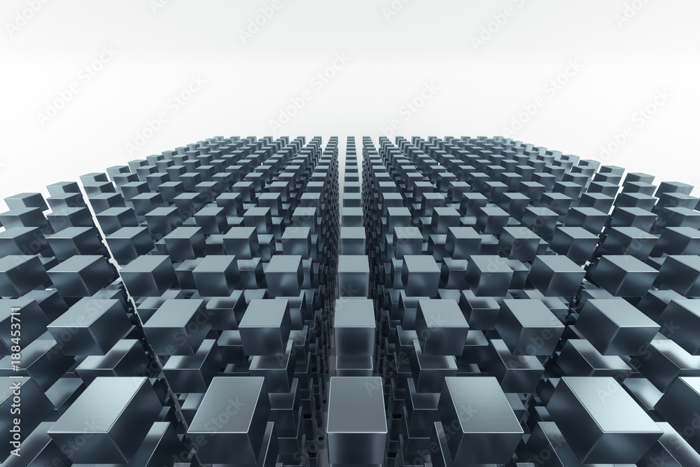 3d rendering of abstract cubes background 3d rendering of abstract cubes background