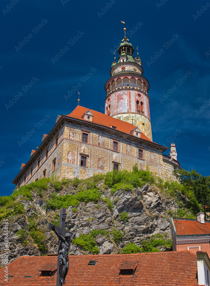 Tower of the castle of Cesky Krumlov