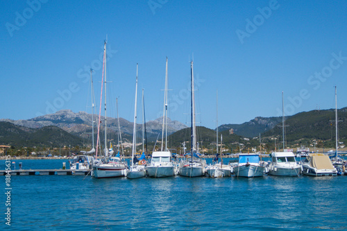 Boote im Hafen von Port d´Andratx auf Mallorca