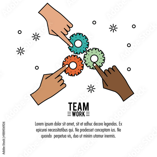 Young business teamwork icon vector illustration graphic design photo