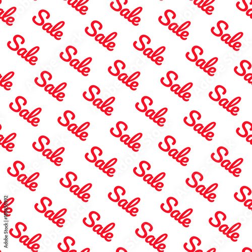 Seamless pattern for holiday sale event. Vector illustration.